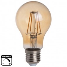 Λάμπα LED 6W E27 230V 600lm Ντιμαριζόμενη 2200K Θερμό φως Μελί Γυαλί 13-272166009